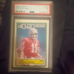 Joe Montana Topps 1983 PSA Graded 5 Football Card San Francisco 49ers QB And Hof